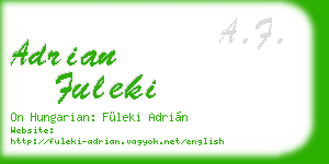 adrian fuleki business card